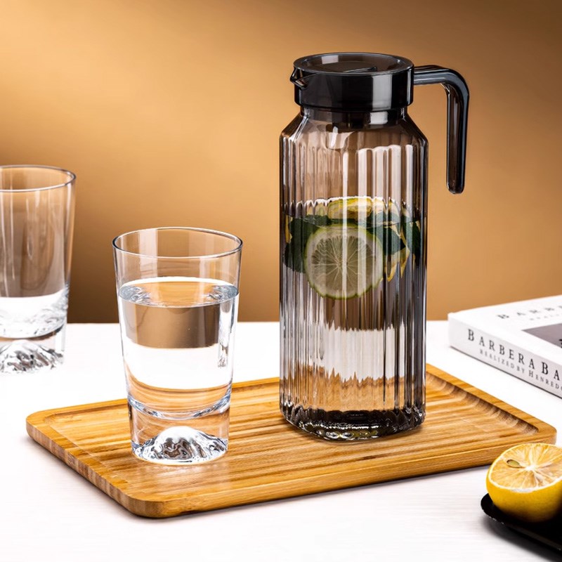 茶壶商用扎壶水壶商用饭店专用餐厅塑料柠檬水热饮亚克力果汁壶1L