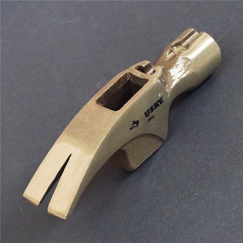 羊角锤头木工具起钉器锻造锤子头高碳锻钢铁榔头带磁美式直角特惠