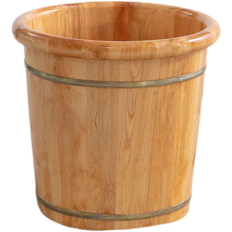 40cm高泡脚桶木桶家用洗脚盆木质足浴盆木盆实木足浴桶泡脚盆木桶