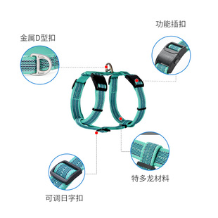 多尼斯狗狗牵引绳胸背带中大型犬遛狗绳金毛拉布拉多背心式狗链子