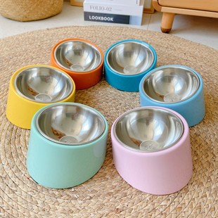 休普Super斜口不锈钢宠物碗防滑饭盆狗盆食盆饭碗法斗猫碗圆碗