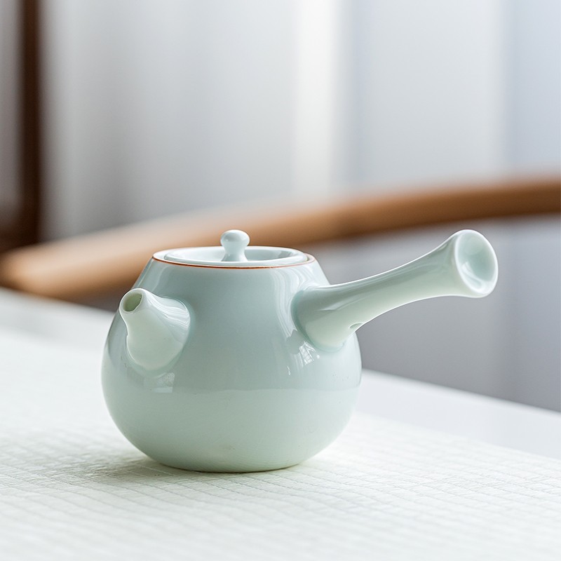 青瓷公道杯分茶器影青功夫茶陶瓷泡茶公杯单个茶海茶具配件分茶杯