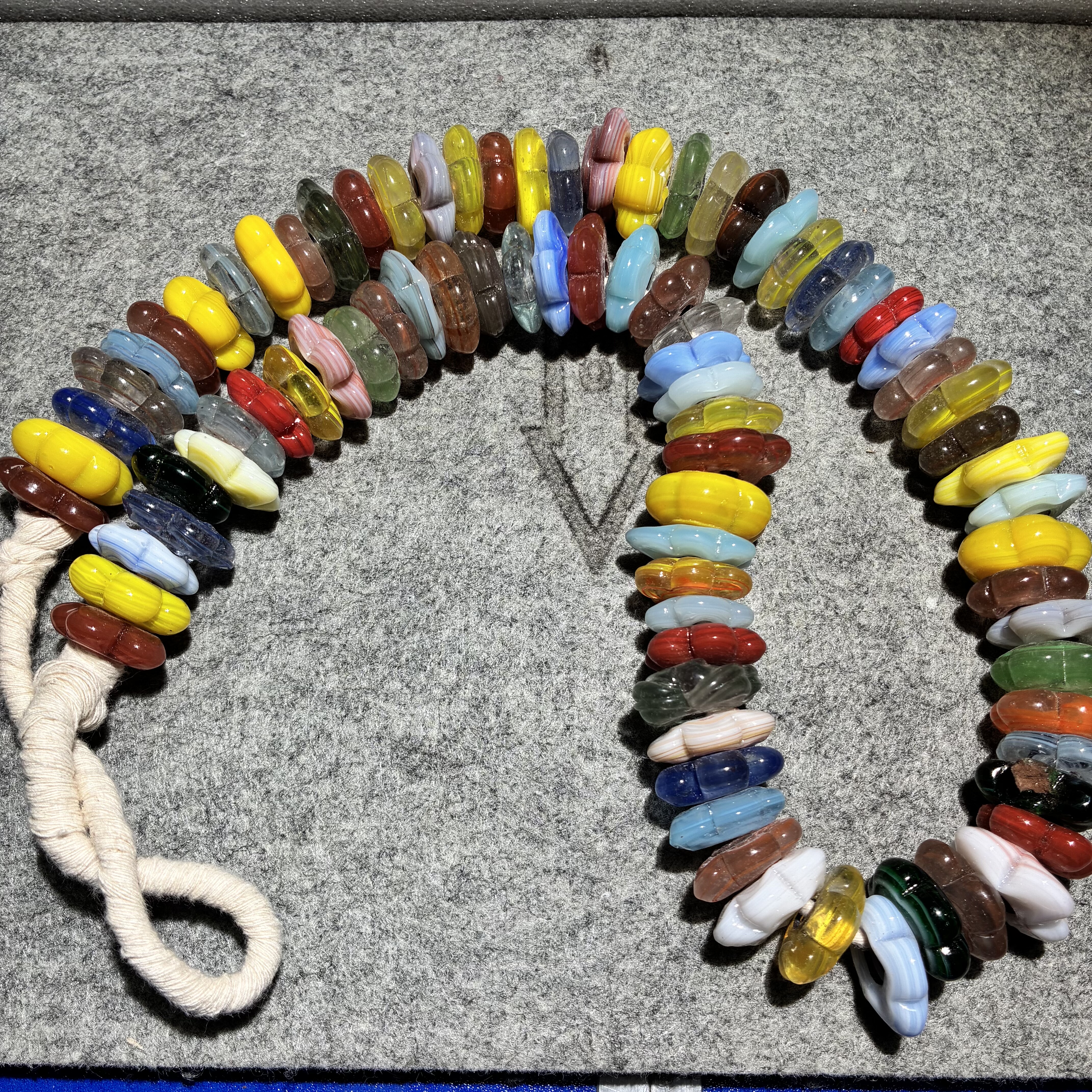 老尼泊尔花玻璃花2cm混色花朵透色纯色Ins风串珠DIY手作耳环戒指