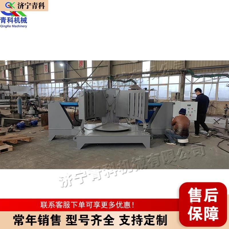 自动肥料吨包压式实机液压吨袋挤压设备吨袋挤压自旋动转遥控压包
