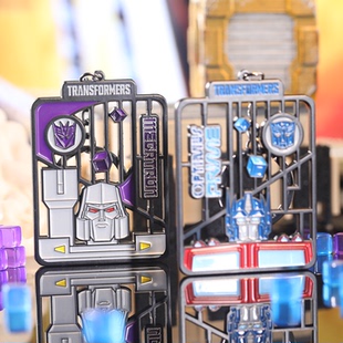 变形金刚G1动画擎天柱威震天正版周边合金钥匙扣汽车卡通挂件