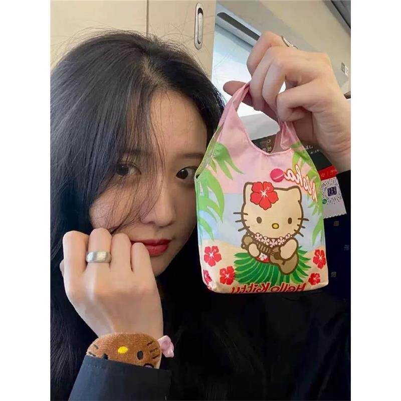 hellokitty手提袋kitty小拎包凯蒂猫袋子学生单肩包便当袋购物袋