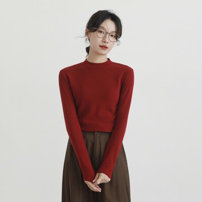 Bobby Bizz秋冬高领针织衫长袖打底新款原创外穿爆款毛衣小众