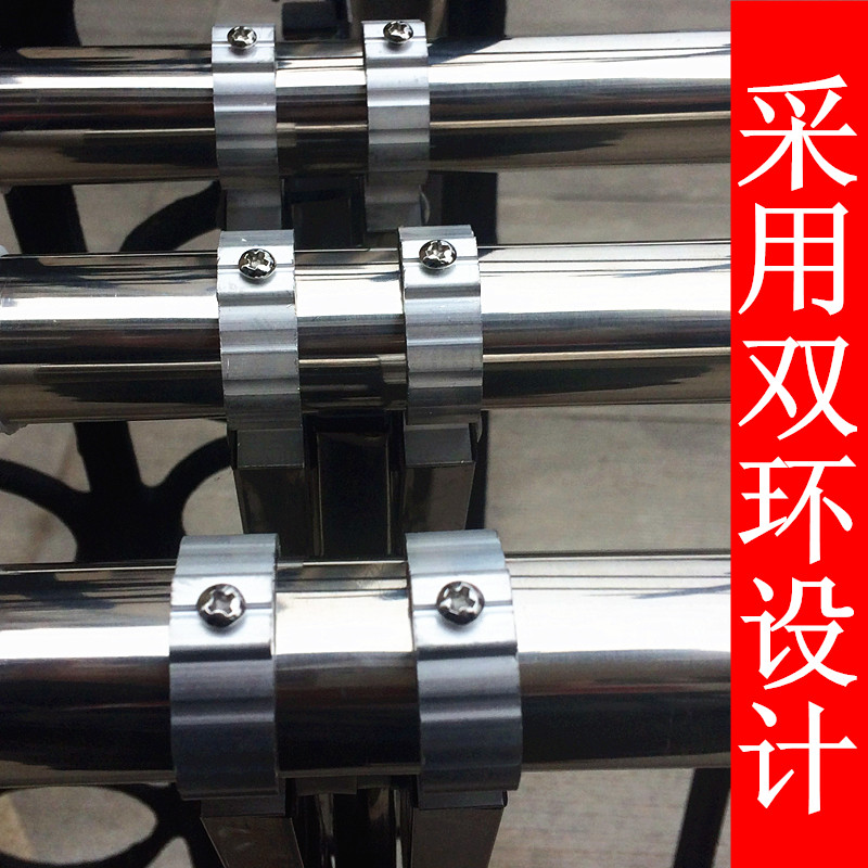 阳台窗外伸缩晾衣架户外推拉不锈钢晒衣架折M叠晒被子架室外晾衣