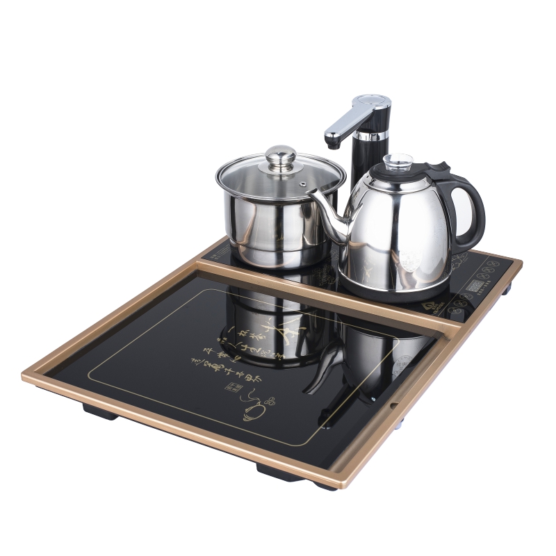 嵌入式内嵌一体茶盘全自动上水整套茶具套装镶嵌O家用小茶台53x38