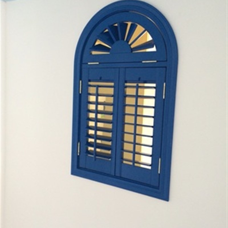 白色活动木百叶窗 百叶窗 欧式透气窗 百K叶门 实木百叶窗厂家直
