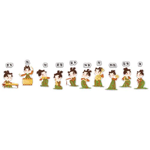 音乐教室墙面装饰布置古筝文化琴C贴幼儿园环创主题成品背景中国