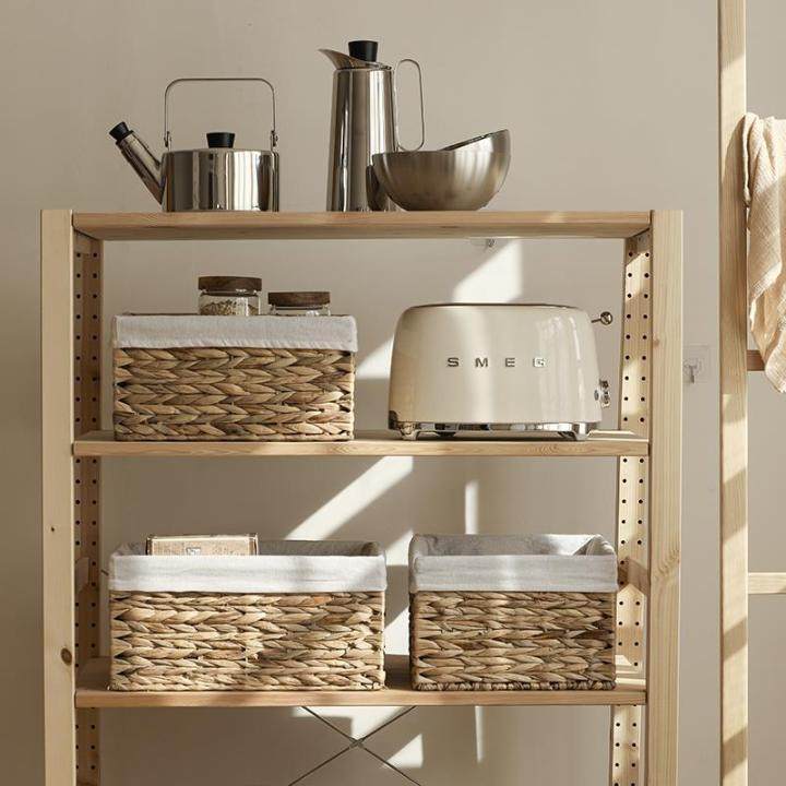 日式草编收纳筐收纳盒杂物柜子床头桌面收纳箱厨房收纳宿舍整理篮,收纳整理,其他收纳篮,淘宝优惠券,粉丝福利购,淘宝优惠卷