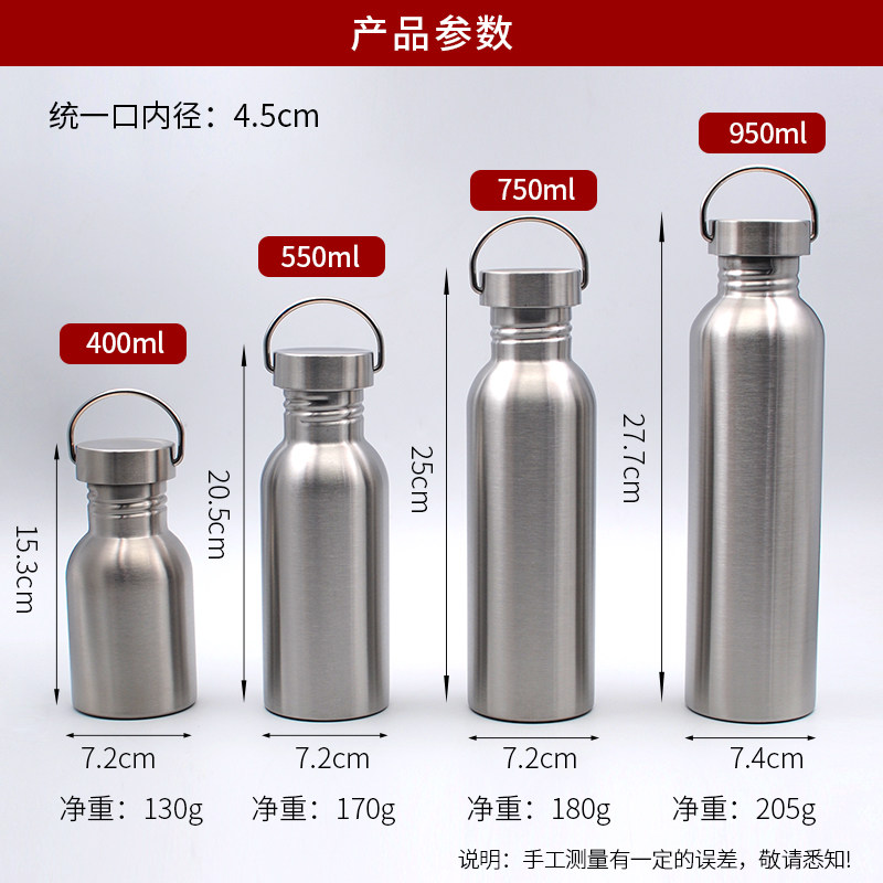小酒壶304不锈钢1斤p啤酒桶白酒装酒瓶户外可携式水壶大容量金属