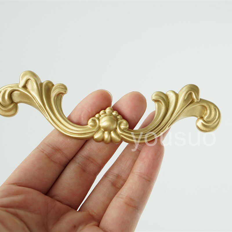 美式欧式法d式复古古典中古黄铜拉手抽屉衣柜柜门纯铜把手金色