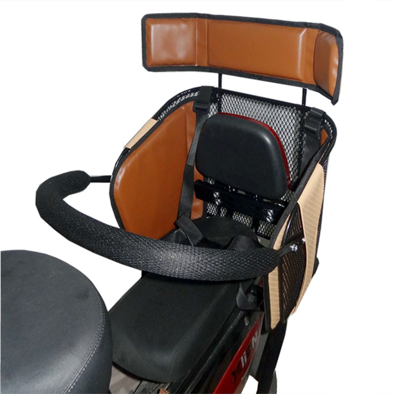 自行车儿童后置座椅电动车靠背装婴儿加厚安全后T座坐椅子围栏厂