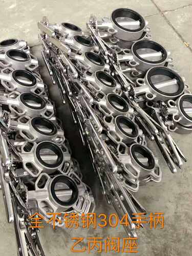 。D71X/F-10/16P手动04全不锈钢手柄夹式四氟蝶阀DN5对0 6W5 80 1