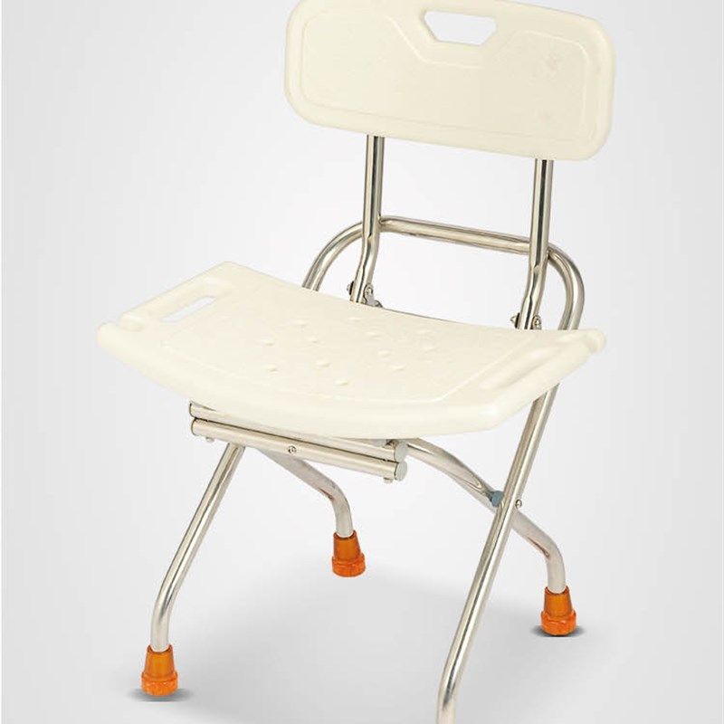 心晖老人洗澡椅子防滑老年人折叠带靠背L不锈钢沐浴凳孕妇包邮