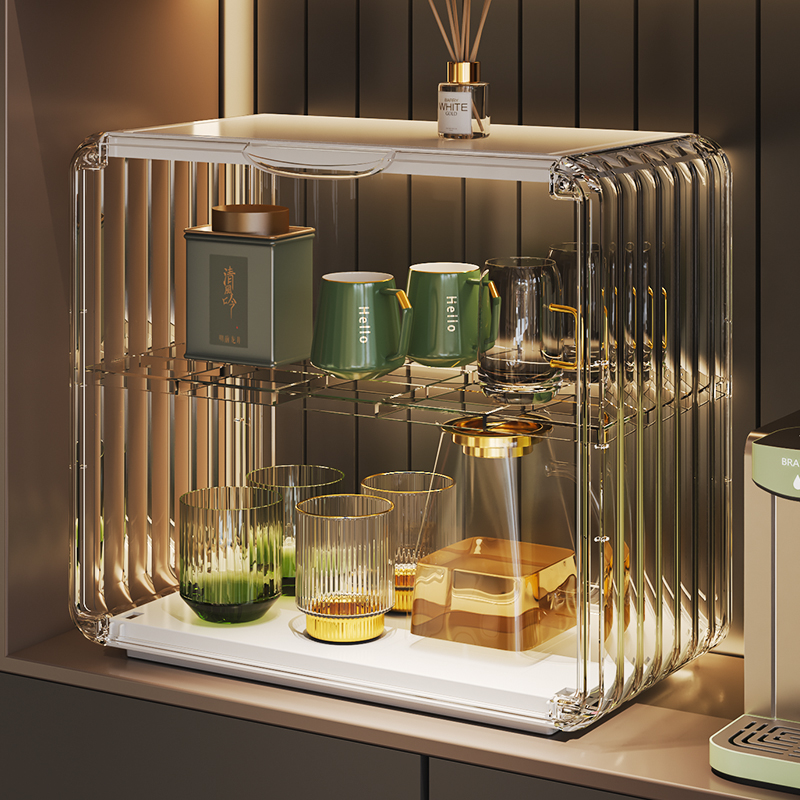 防尘放杯子收纳盒亚克力杯架杯A子水杯架子咖啡杯马克杯置物架