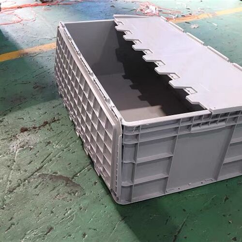 力库61350灰色k超大物料箱胶箱物流箱1000600350养鱼养殖箱