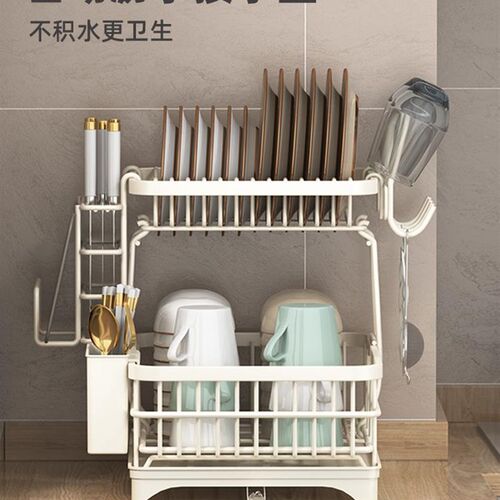 厨房碗碟碗筷收纳k架水槽置物架台面碗架盘子沥水架放碗盘收纳盒