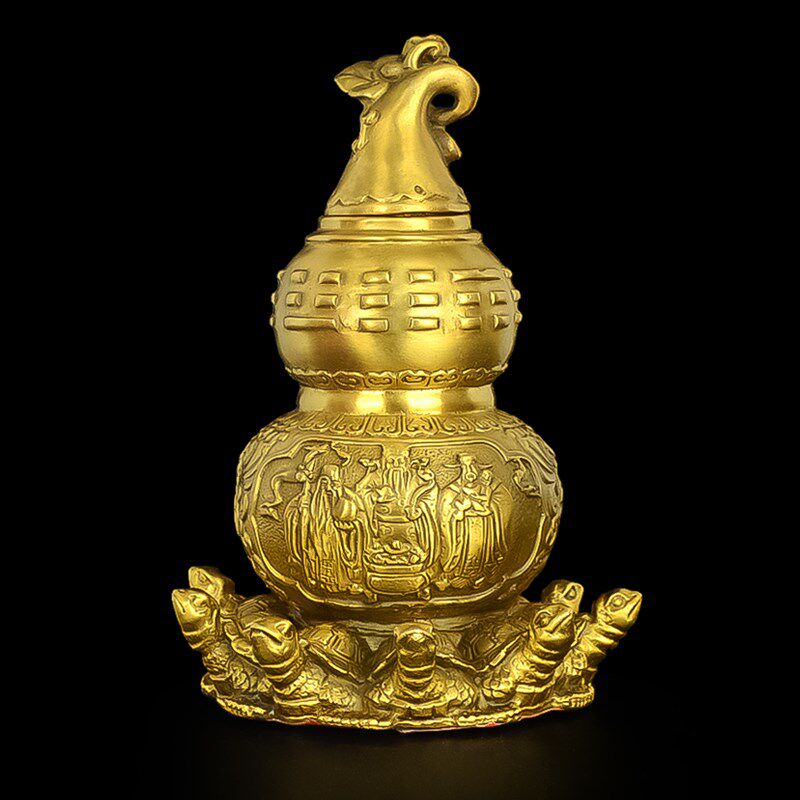 纯铜天医葫芦九龟阵摆件客厅玄B关开口开盖葫芦入户乔迁卧室大号,家居饰品,国学摆件,淘宝优惠券,粉丝福利购,淘宝优惠卷