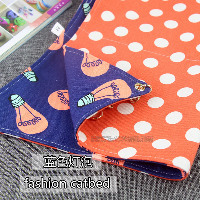 宠物猫咪吊床挂式加厚优质双层帆布挂笼秋千猫睡袋猫窝四季秋用品