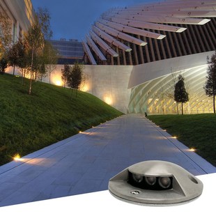不锈钢龟背灯LED侧面发光地埋灯感应庭院地灯户外防水楼梯台阶灯