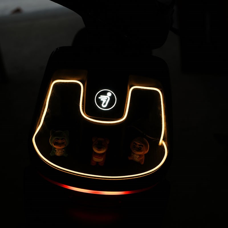 适配九/号电动车CZ90/C85C/C80C透明面板装饰彩灯条改装配件