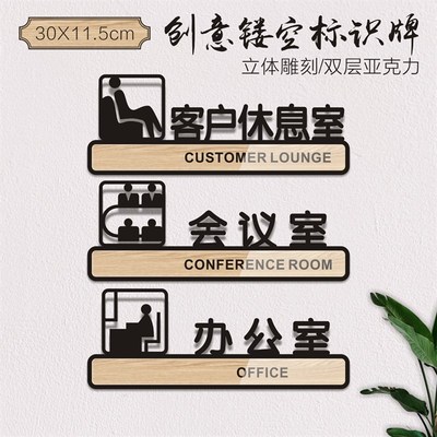 创意亚克力科室牌门牌企业单位部门标识牌人事行政部业务部生产部