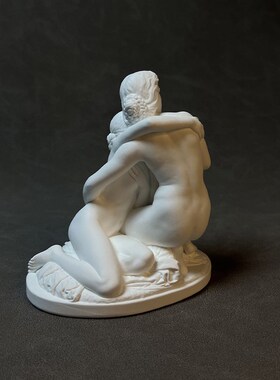 丹麦艺术人物雕塑桌面酒柜书架梳妆台装饰摆件手工制作节日伴手礼