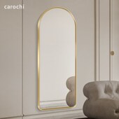 拱形欧式 穿衣镜 高级感全身镜落地镜衣帽间镜子家用试衣镜定制立式