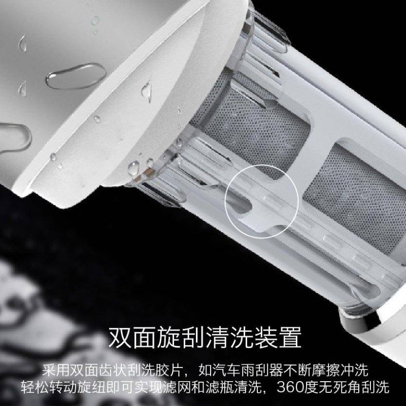 水鹿全屋自来水前置过滤器全自动虹吸反冲洗家用净水器万向安装