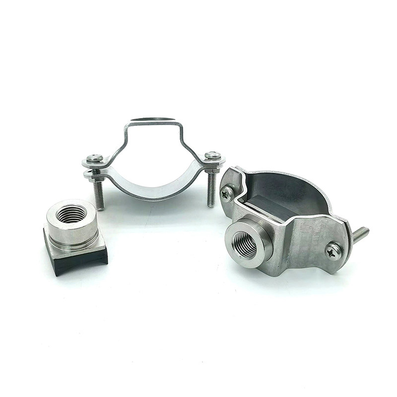 不锈钢拼合孔喷嘴鸭嘴扇形广角实心锥形卡扣夹管开关喷水喷雾喷头