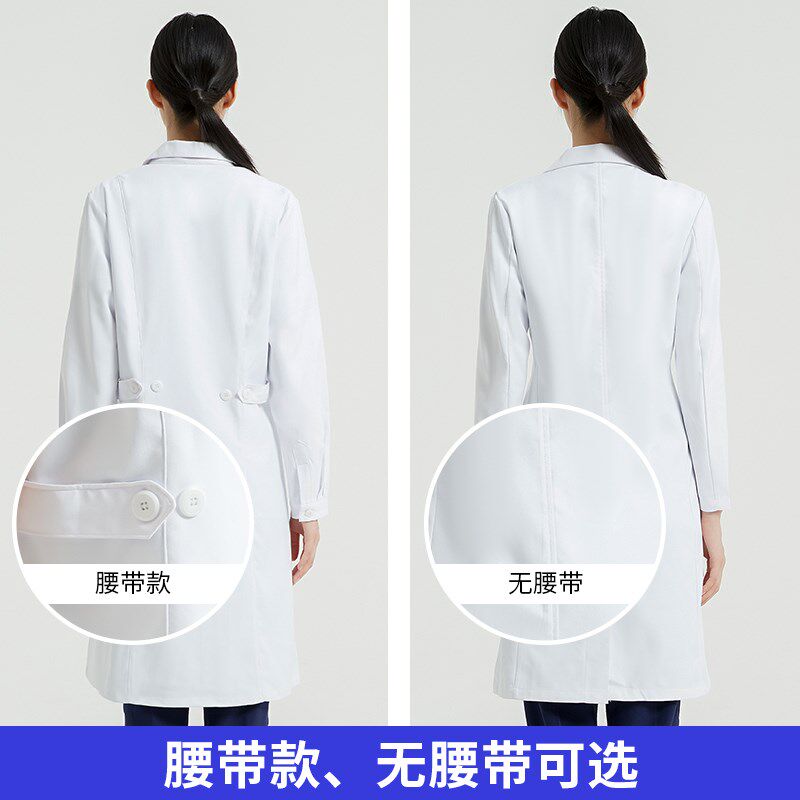 白大褂医护制服女护士服粉色春夏医生工作服厚长袖医师制服美容院