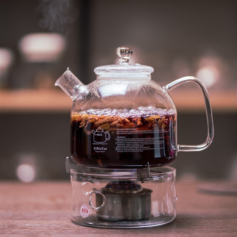 一屋窑耐热玻璃酒精灯底座加热烧水泡茶壶保温底座煮茶器酒精泡茶