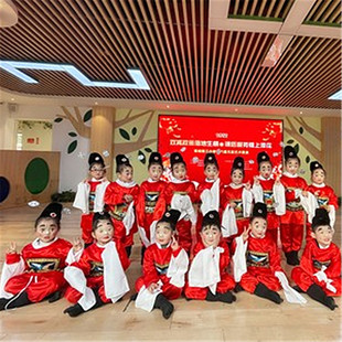 儿童七品县令服装小小芝麻官舞蹈表演九品幼儿戏曲京剧戏服演出服