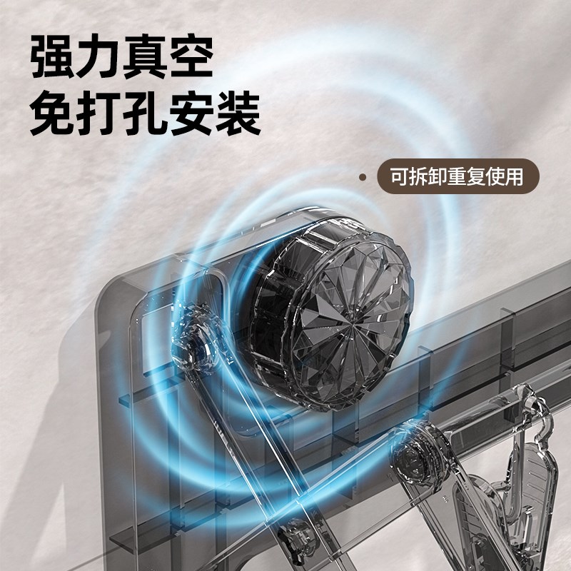 吸盘晒袜子神器阳台家p用袜子内衣内裤晾晒架折叠多夹子晾衣架袜