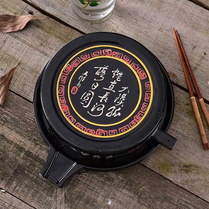 复古仿古石磨h豆腐餐具盘子农家菜特色创意意境菜酒店私房菜菜盘