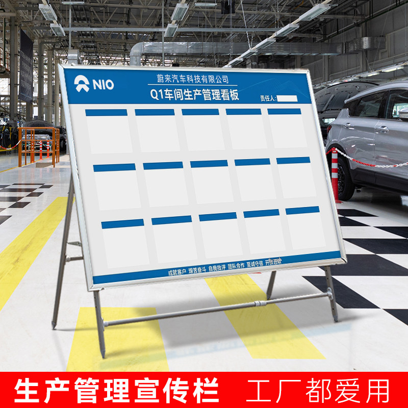 工厂车间生产项目进度工作计划质量p管理公司移动看板支架仓库展