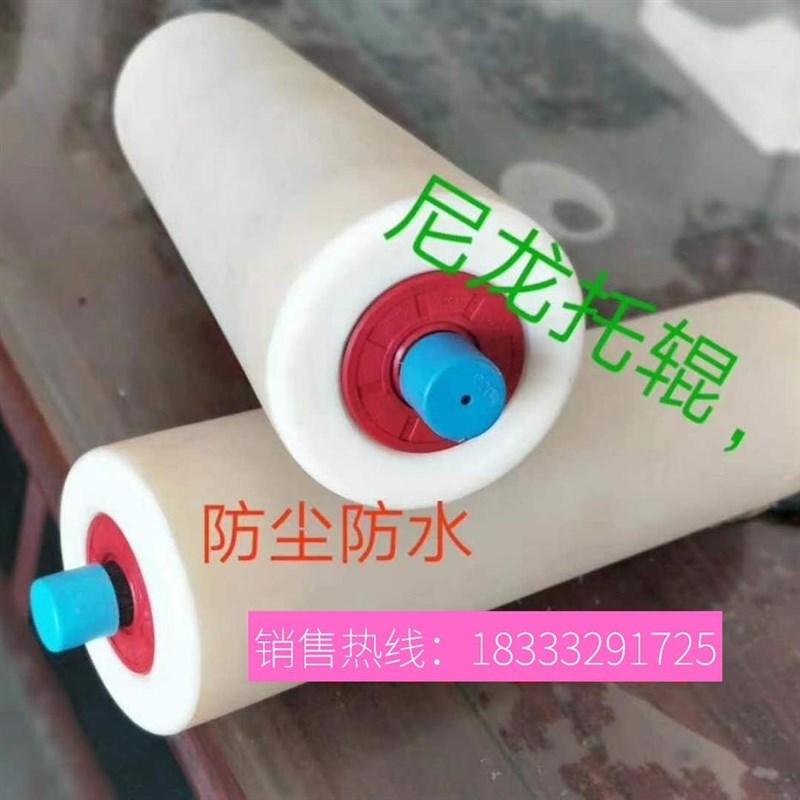 尼龙托辊输送带无动力滚筒w支架防尘防水防静电槽型架子配件实拍