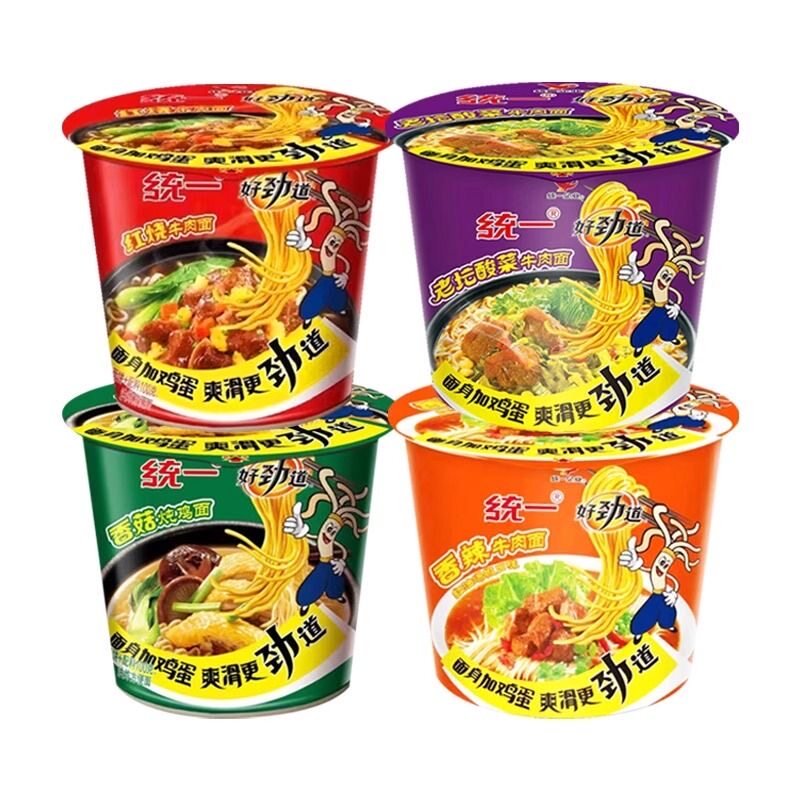 统一好劲道方便面泡面老坛酸菜面红烧牛肉面红油泡面