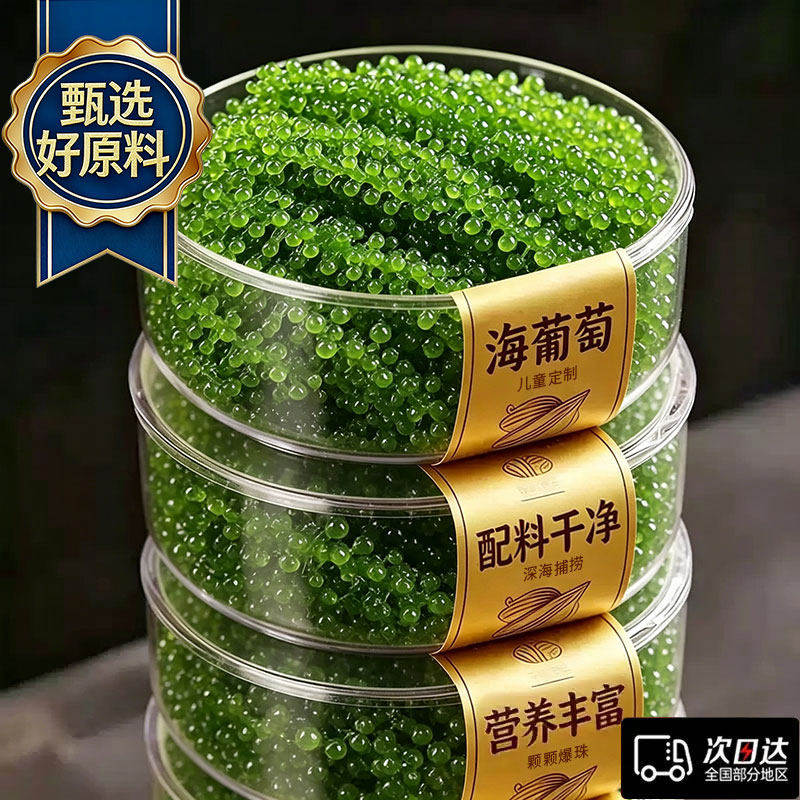 高品质儿童海葡萄即食官方旗舰店新鲜绿色小孩吃的健康零食水葡萄
