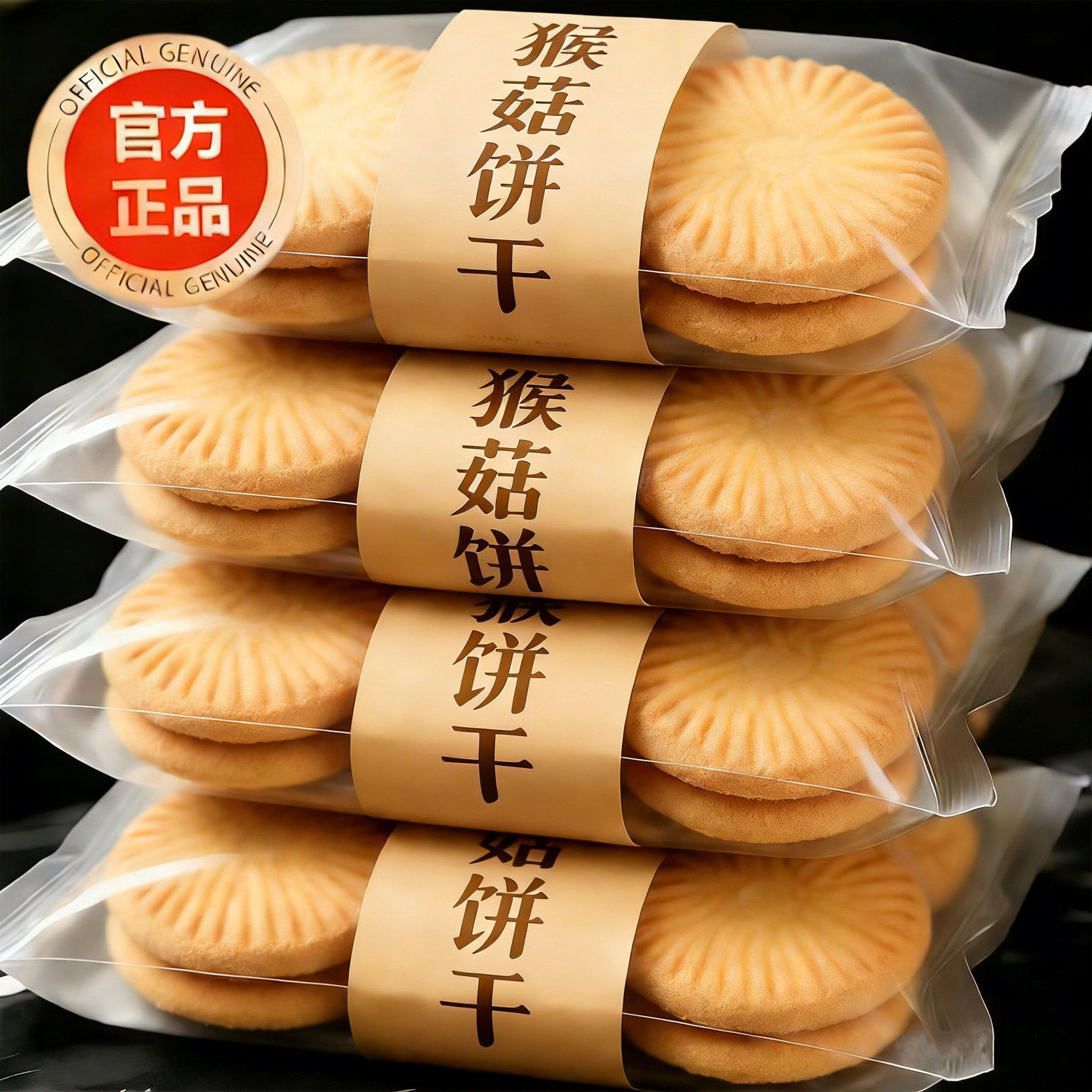 央妈推荐！猴头菇饼干官方旗舰店正品无加蔗糖孕妇可吃零食小包装,零食/坚果/特产,酥性饼干,淘宝优惠券,粉丝福利购,淘宝优惠卷