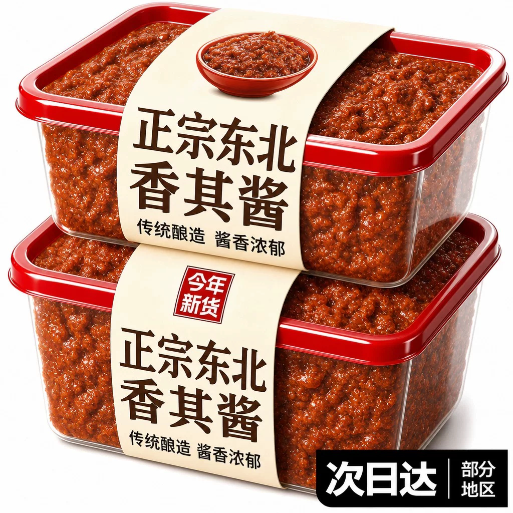 香其酱官方旗舰店正品熟酱香其酱香辣酱黄豆东北大酱香其酱旗舰店图片