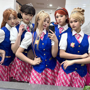 万圣节cos服芭比成人衣服德兰西小姐同款女生穿搭公主学院风校服