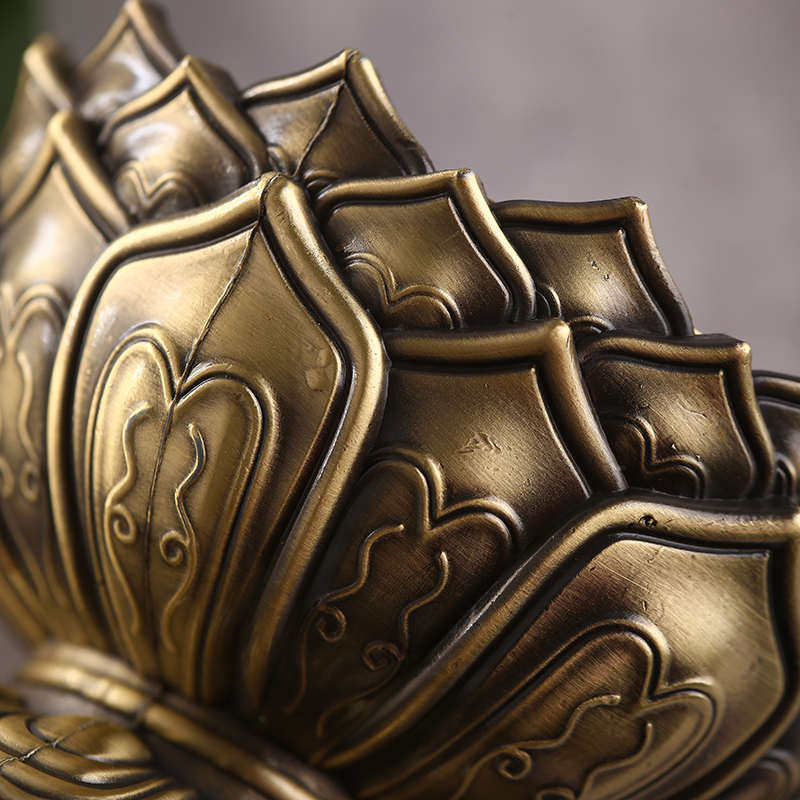 藏式手摇底座锌铜合金电镀鎏金藏传密宗用品通用八吉祥莲花底座,家居饰品,桌面摆件,淘宝优惠券,粉丝福利购,淘宝优惠卷