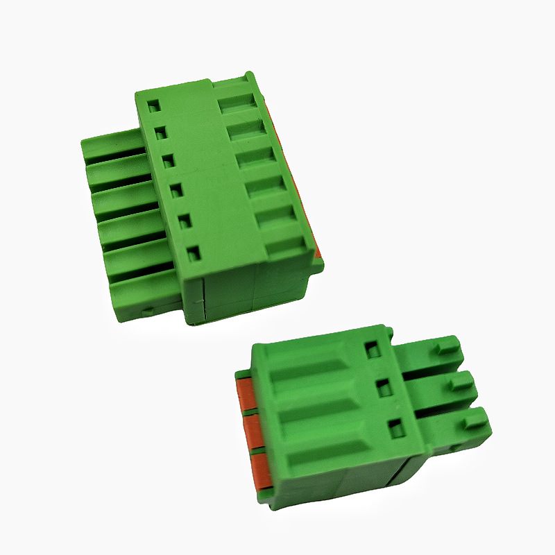 KF2EDGKD3.5mm3.81弹簧式快速接线端子3位4芯5孔6P插头8Pin接头15