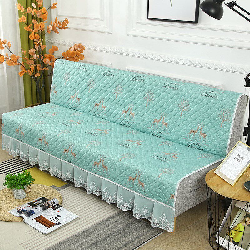 速发防折叠沙发套罩四季通用简易小型单人三人两用可滑全盖沙新床