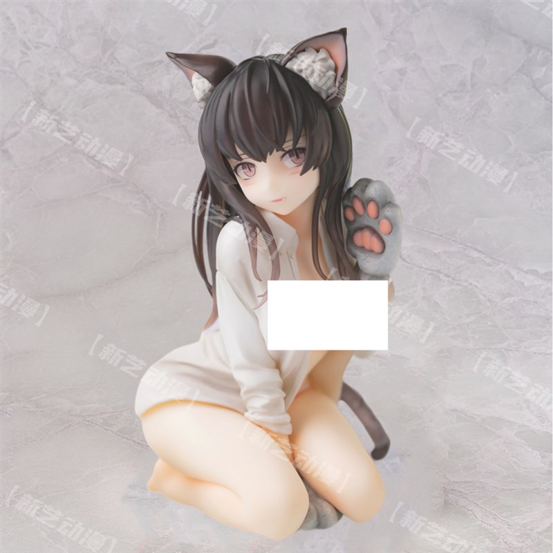 速发猫娘模型兽耳具感制服二次元美少模型玩性桌面主机壳摆件