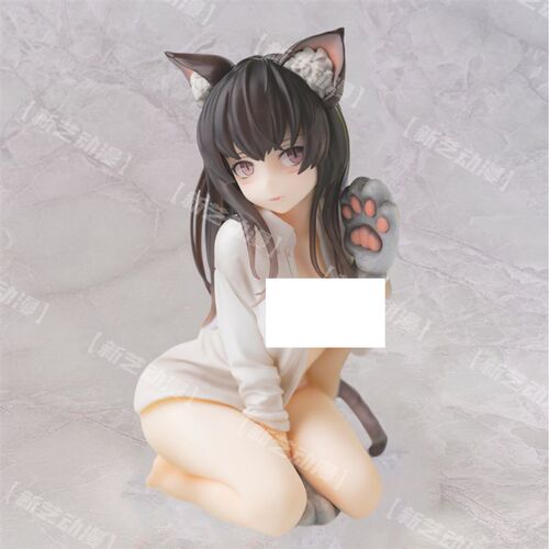 速发猫娘模型兽耳具感制服二次元美少模型玩性桌面主机壳摆件